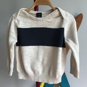 GAP Cream and Navy Sweater